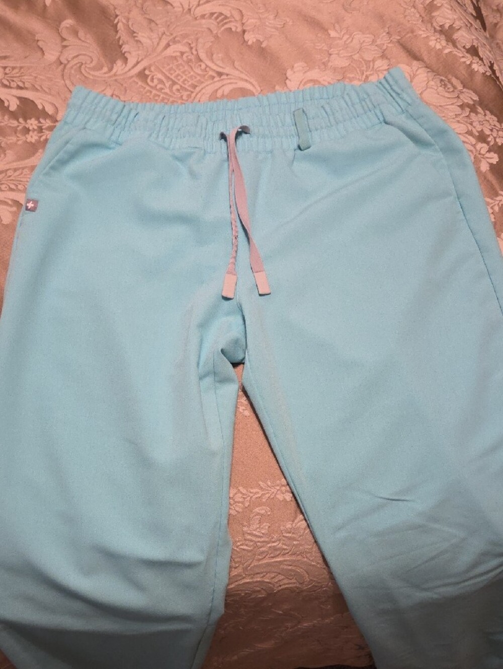 Figs Aqua/Mint Scrubs Set Size Large - Picture 4 of 6